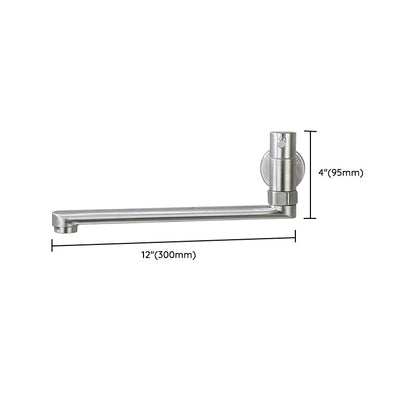 Robinet pivotant mural en acier inoxydable – Remplisseur de casseroles monocommande pour cuisine