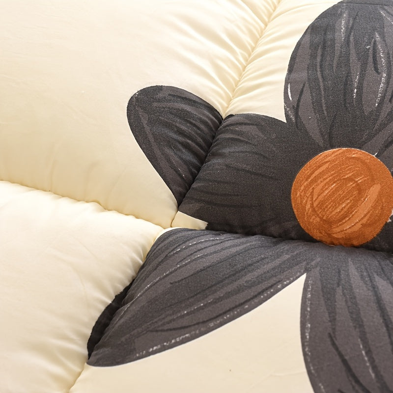Garniture de couette toutes saisons | Douce alternative au duvet avec motif géométrique | Confort douillet pour dormir toute l'année