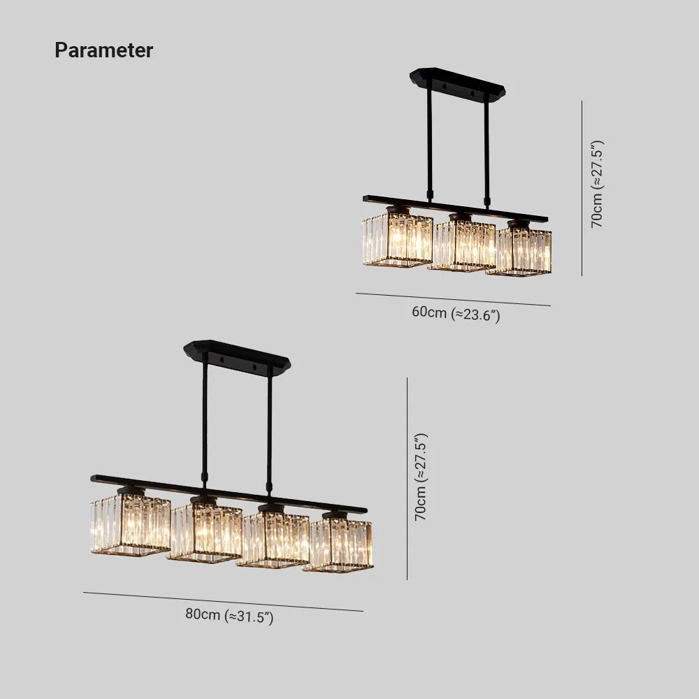 Multi-Light Overhead Fixture with Clear Glass Globes for Dining Tables & Islands – Adjustable Drop, Black Metal Frame, E27 Socket – Contempo