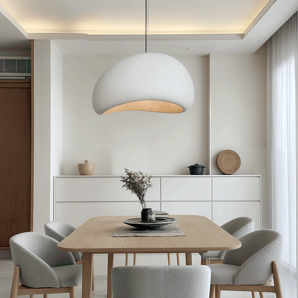 Plafonnier dôme avec câble réglable en hauteur, douille E27, luminaire graduable pour îlot de cuisine et table à manger