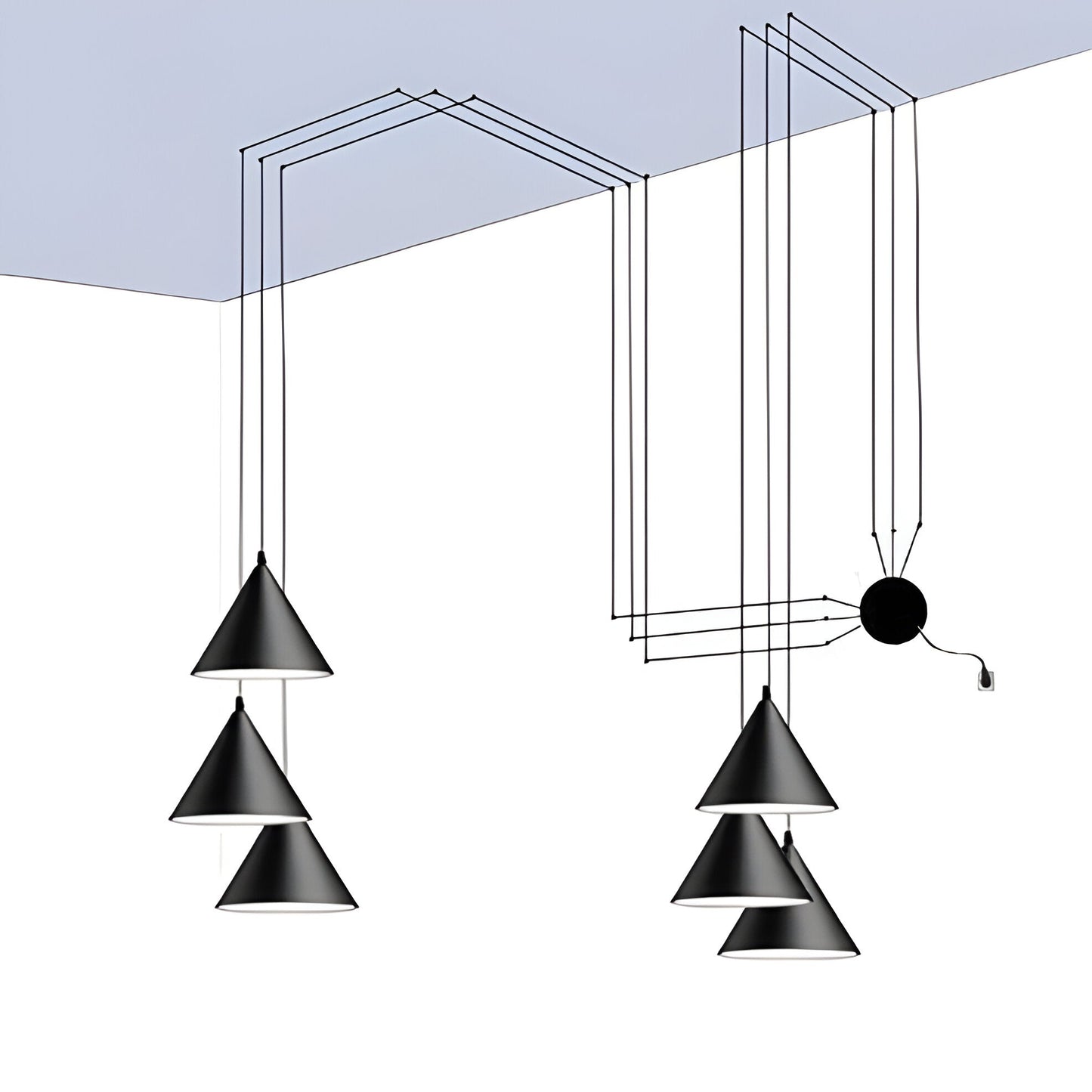 Suspension moderne argentée | Lampe à goutte en métal simple