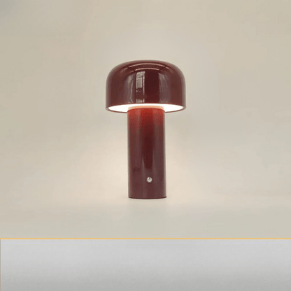 Rechargeable LED Mushroom Lamp Yellow Wireless Cordless Night Light 10 in Tall USB Bedside Accent Mood Lighting for Bedroom Living Room Offi