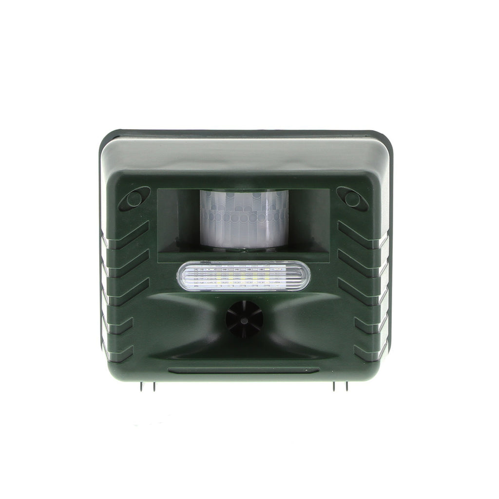 Solar-Powered Ultrasonic Wildlife Deterrent with Motion Sensor for Yards & Gardens – Harmless Pest Control Device