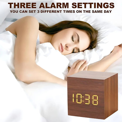 CubeGlow – Modern LED Alarm Clock
