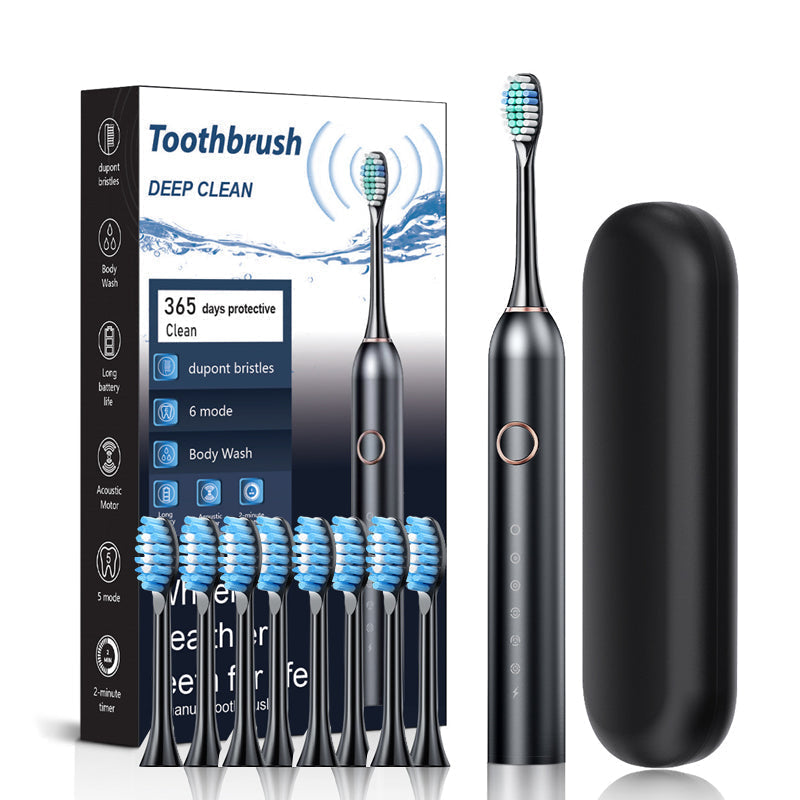 Rechargeable Sonic Toothbrush with 6 Cleaning Modes IPX7 Waterproof Electric Toothbrush 40000 VPM for Daily Oral Care Adults Dental Hygiene