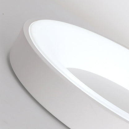 Plafonnier LED rond pour chambre et couloir – Disque ultra-plat en fer et acrylique – Options à intensité variable pour salon et entrée