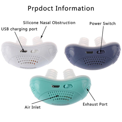 Anti Snoring Devices Portable Maskless, Snore Stopper with Soft Silicone Buds, Stop Snoring Device for Travel