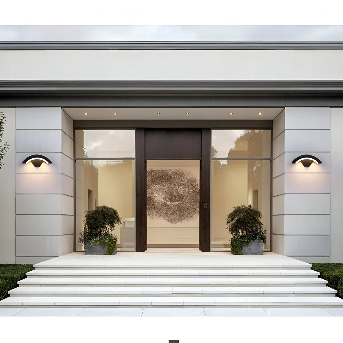 Outdoor Security Light with Motion Sensor | Weather-Resistant LED Wall Sconce for Porch, Patio & Entryway | 18W Automatic Dusk-to-Dawn