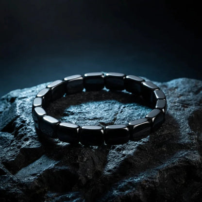 Magnetic Stone Wellness Bracelet for Daily Balance & Focus – Adjustable Unisex Design with Natural Polished Beads
