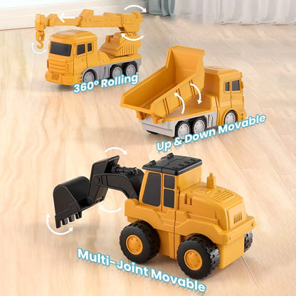 Magnetic Construction Vehicle Building Set for Kids – Transformable Toy Trucks with Snap-Together Magnets for Creative Play & STEM Learning