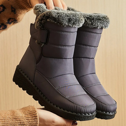 Bottes de neige isolées pour femmes, imperméables avec doublure en peluche et semelle antidérapante pour la marche en hiver, les trajets quotidiens et le temps froid