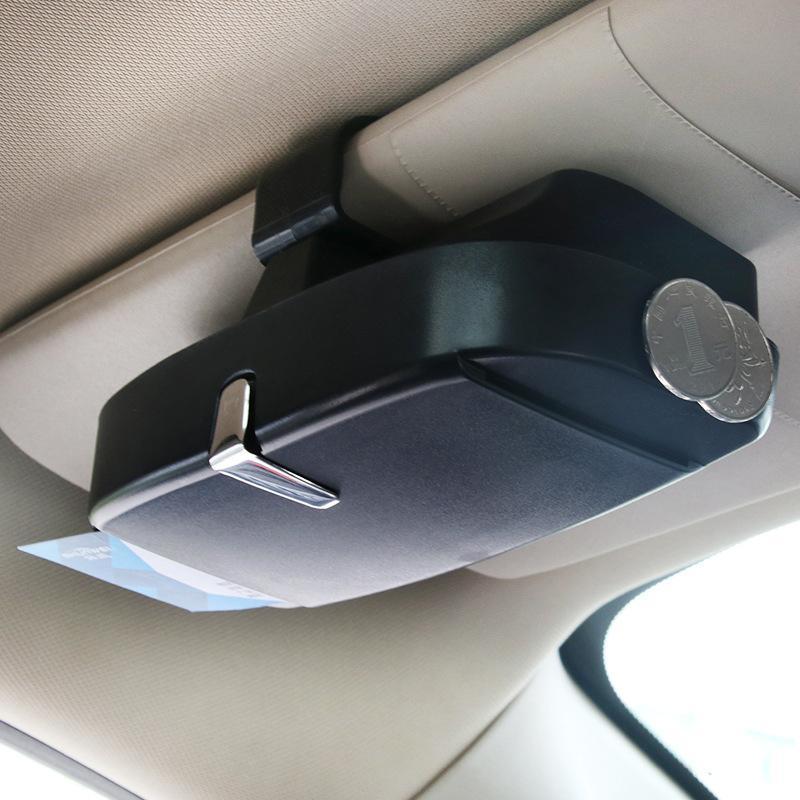 Organisateur de lunettes pour pare-soleil de voiture – Porte-lunettes à ouverture tactile pour SUV et camion