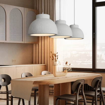 Plafonnier dôme 15 ou 23 pouces avec abat-jour en polystyrène blanc pour salle à manger, îlot de cuisine, chambre à coucher, cordon réglable, culot E26, mini moderne