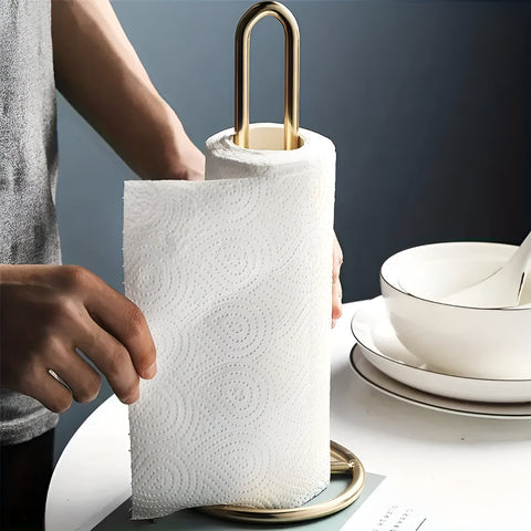 Indigo Iron Tissue Paper Holder - Durable One-Handed Use