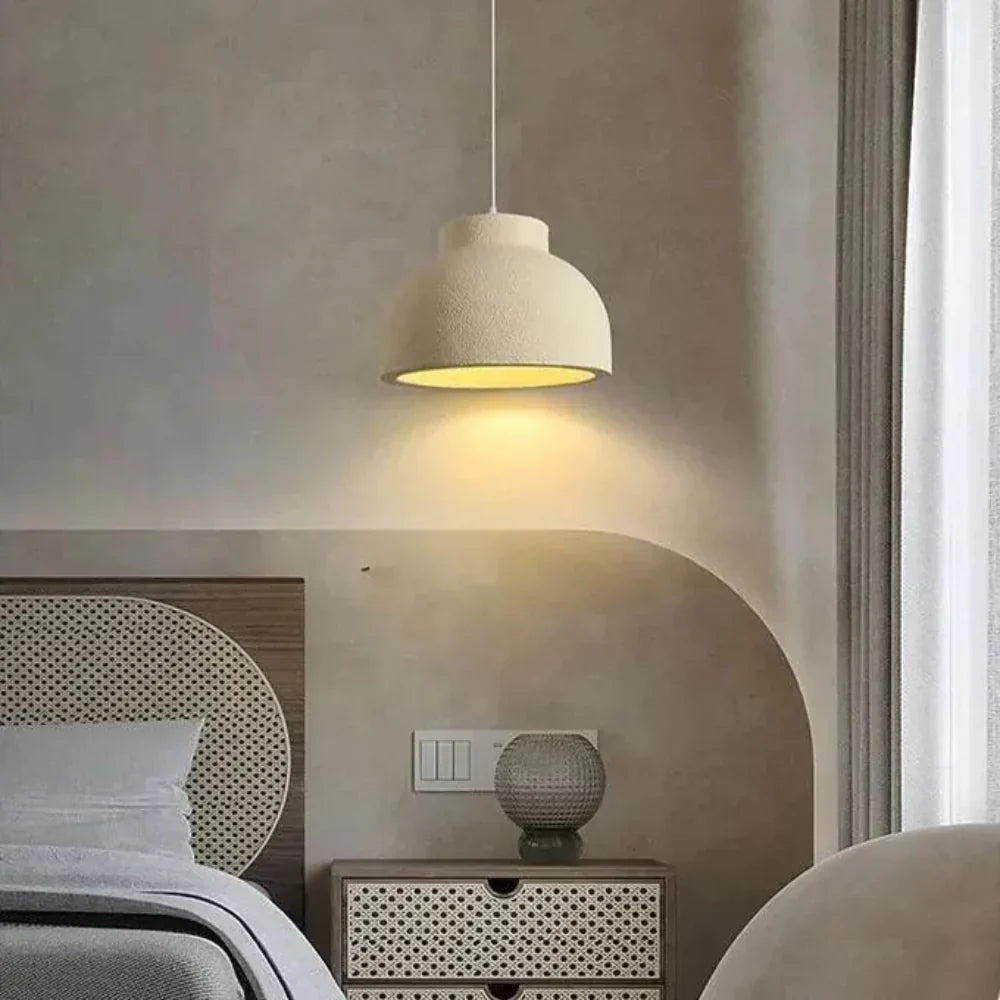 Plafonnier dôme 15 ou 23 pouces avec abat-jour en polystyrène blanc pour salle à manger, îlot de cuisine, chambre à coucher, cordon réglable, culot E26, mini moderne