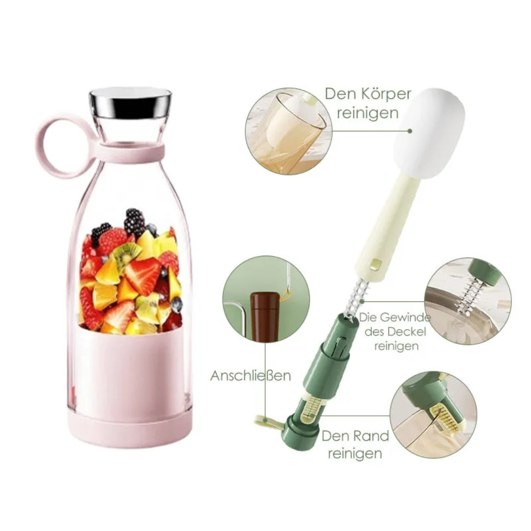 Rechargeable Personal Blender Bottle with USB Charging for Smoothies Shakes & Protein Drinks – Portable Single Serve Blender Mixer Cup for