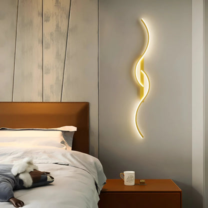 Curved Wall Sconce Light | Modern LED Design with Energy-Efficient Illumination | Versatile Wall Decor for Ambient Lighting