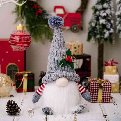 Everly Plush Christmas Gnome - Light-Up Feature, Whimsical Design