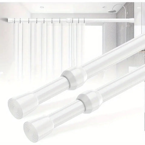 Aventis Curtain Rod - Lightweight Aluminum, No-Drill Installation