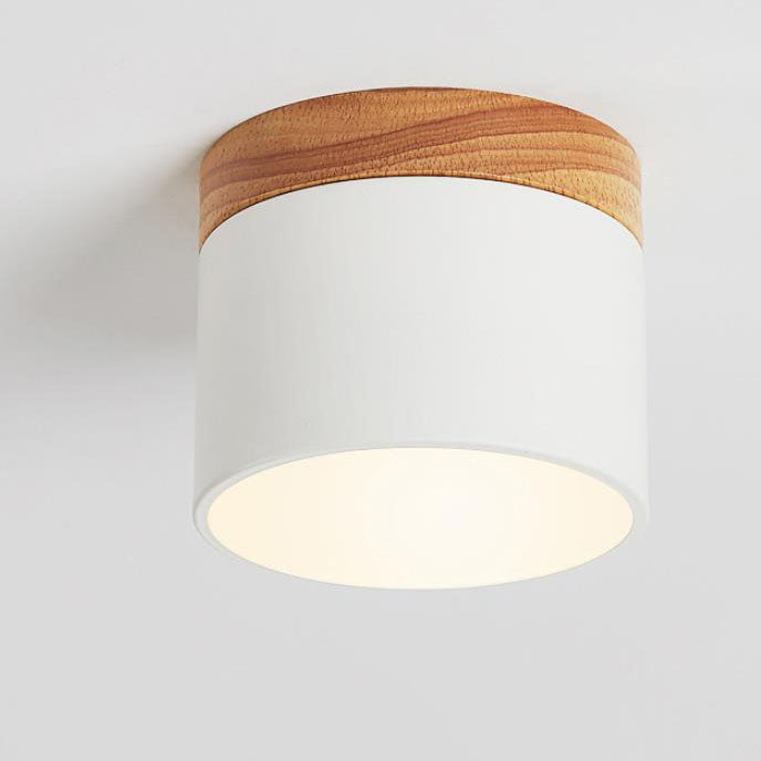 Compact Surface-Mount LED Light Fixture 4 in Round Multi-Color Adjustable Temperature for Entryways Bedrooms Overhead Lighting 7W 700 Lumens