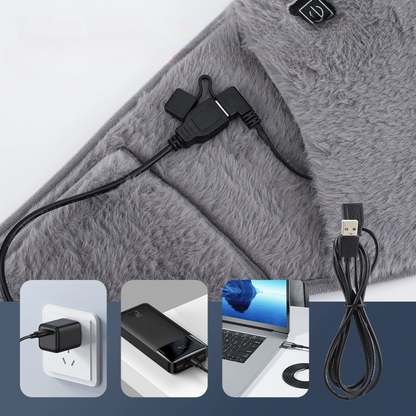 Heated Belly & Back Wrap with 3 Temperature Settings and USB-C Charging for Cramps, Muscle Pain & Cold Days