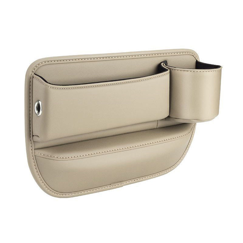 Car Seat Gap Organizer Faux Leather Storage Caddy with Charging Port for Center Console Driver Passenger Side Vehicle Accessories