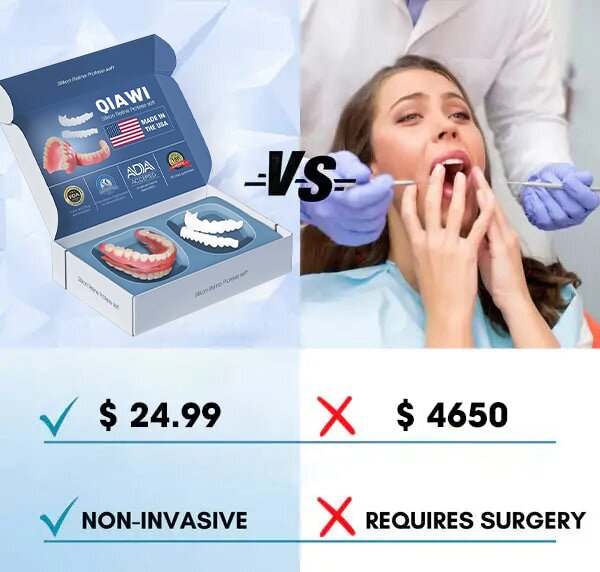 Removable Cosmetic Teeth Veneers for Adults – Instant Smile Enhancer with Silicone Liner, Reusable Snap-On Dental Cover for Natural Look