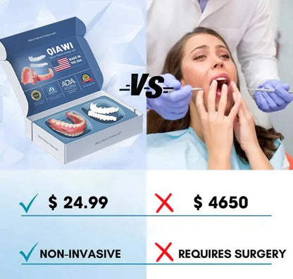 Removable Cosmetic Teeth Veneers for Adults – Instant Smile Enhancer with Silicone Liner, Reusable Snap-On Dental Cover for Natural Look