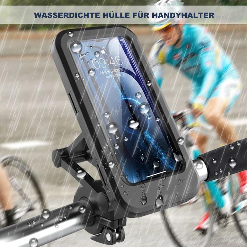 Waterproof Bike Phone Mount with 5000mAh Power Bank USB Charging Handlebar Holder for Smartphones 4.5-6.8 Inches Touch Screen Compatible Mot
