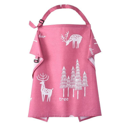 Breastfeeding Privacy Apron with Adjustable Neck Strap – Lightweight Cotton Feeding Shield for Moms – Portable Infant Nursing Drape