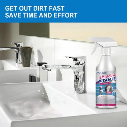 Bathroom Tile & Grout Cleaning Kit with Microfiber Cloths for Shower Glass, Sinks & Ceramic Surfaces | Deep-Cleaning Solution for Soap