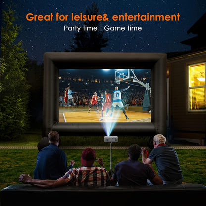 Compact LED Projector 3000 Lumens HDMI USB Movie Display for Indoor Outdoor Home Theater Streaming Media Laptop Smartphone Presentations