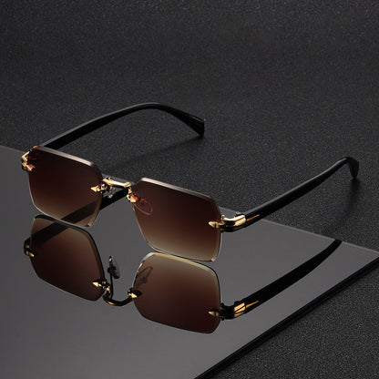 Lunettes carrées légères pour hommes, monture en métal, lunettes de mode transparentes pour un usage quotidien