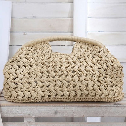 LUXEWEAVE – Sac à bandoulière en raphia tressé