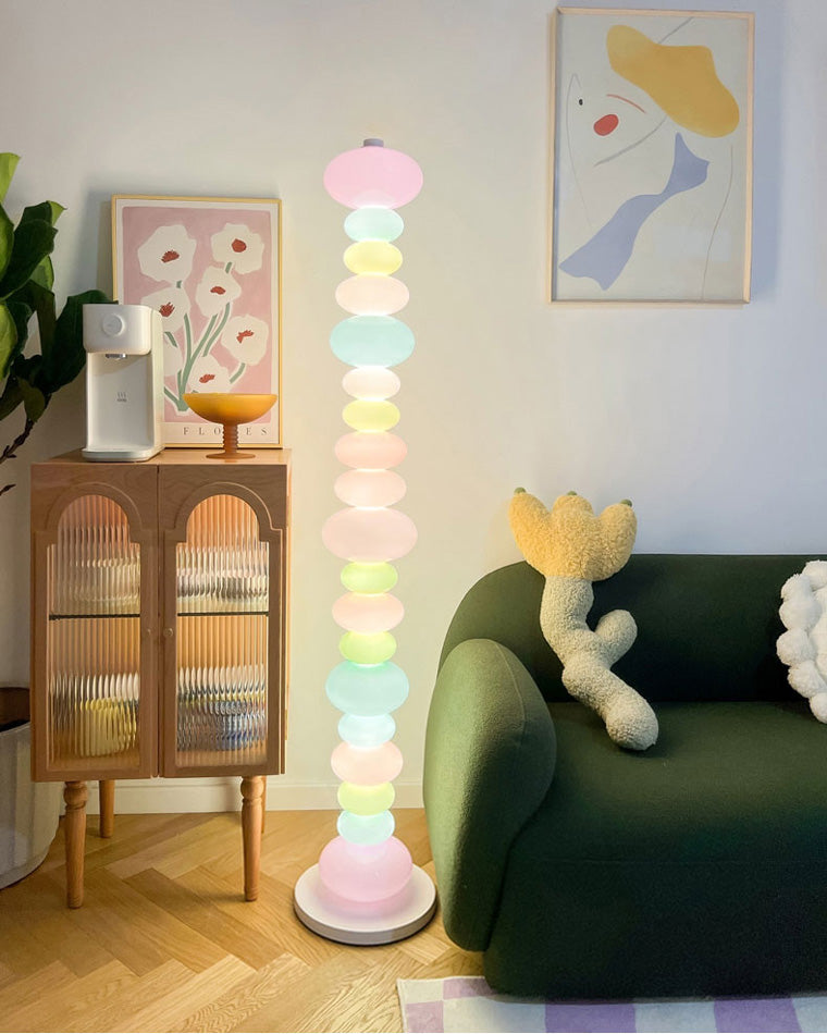 Translucent Acrylic Tower Light 63 Inches Tall Modern Statement Piece for Bedrooms Lounges Hallways Offices