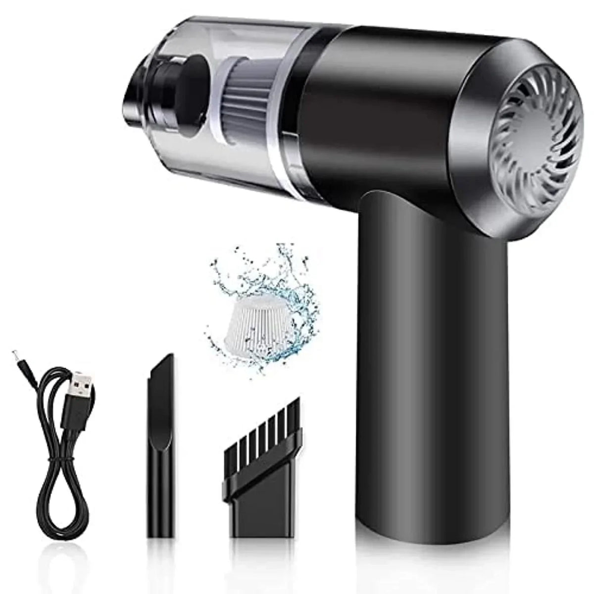 Mini aspirateur à main sans fil rechargeable pour voiture, clavier, bureau et maison, nettoyage rapide, design compact