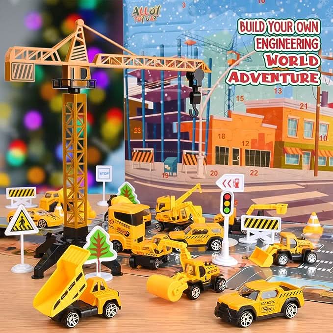 BUILDERCOUNT – Construction Vehicle Advent Calendar for Daily Discovery