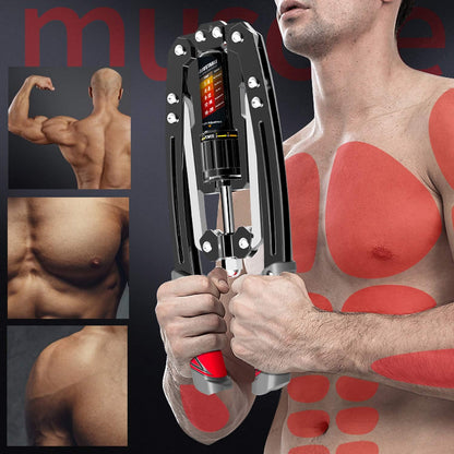 Shoulder Exerciser, Chest Exerciser with Hydraulic Resistance, Arm Exerciser, Strength Training Equipment for Home Gym
