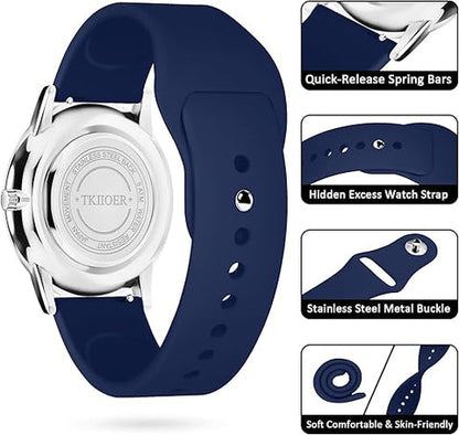 Analog Watch with Luminous Dial, Waterproof Watch with Second Hand for Nurses, Gift for Nurse and Medical Student