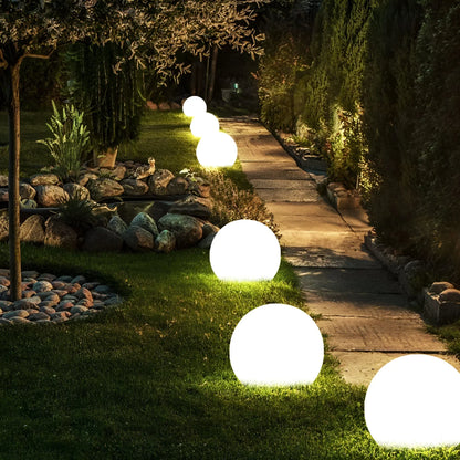 Rechargeable LED Sphere Light for Outdoor & Indoor Use – Cordless Color-Changing Globe Lamp for Patio, Yard, Deck & Events