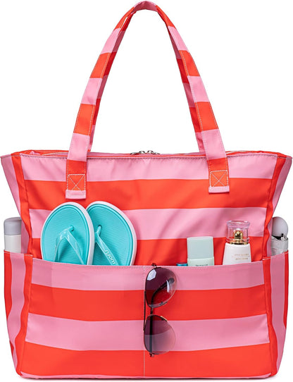 Sac de plage extra large avec compartiment étanche, sac de plage imperméable pour piscine et natation, sac fourre-tout pour le voyage