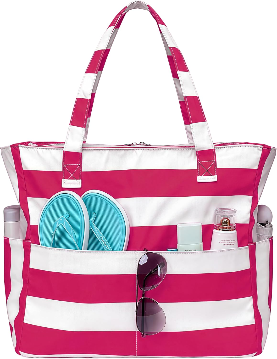 Sac fourre-tout de plage imperméable Ortekor avec compartiment pour affaires mouillées | Bagage cabine extra-large pour les week-ends