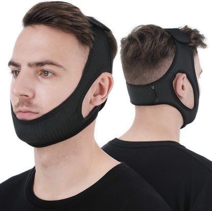 Sangle de maintien pour la respiration buccale – Mentonnière réglable pour un confort nocturne et un meilleur repos