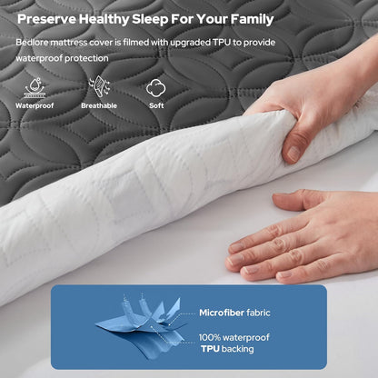 ComfortGuard | Protège-matelas imperméable à bonnets profonds | Housse douce et respirante pour une hygiène de sommeil optimale