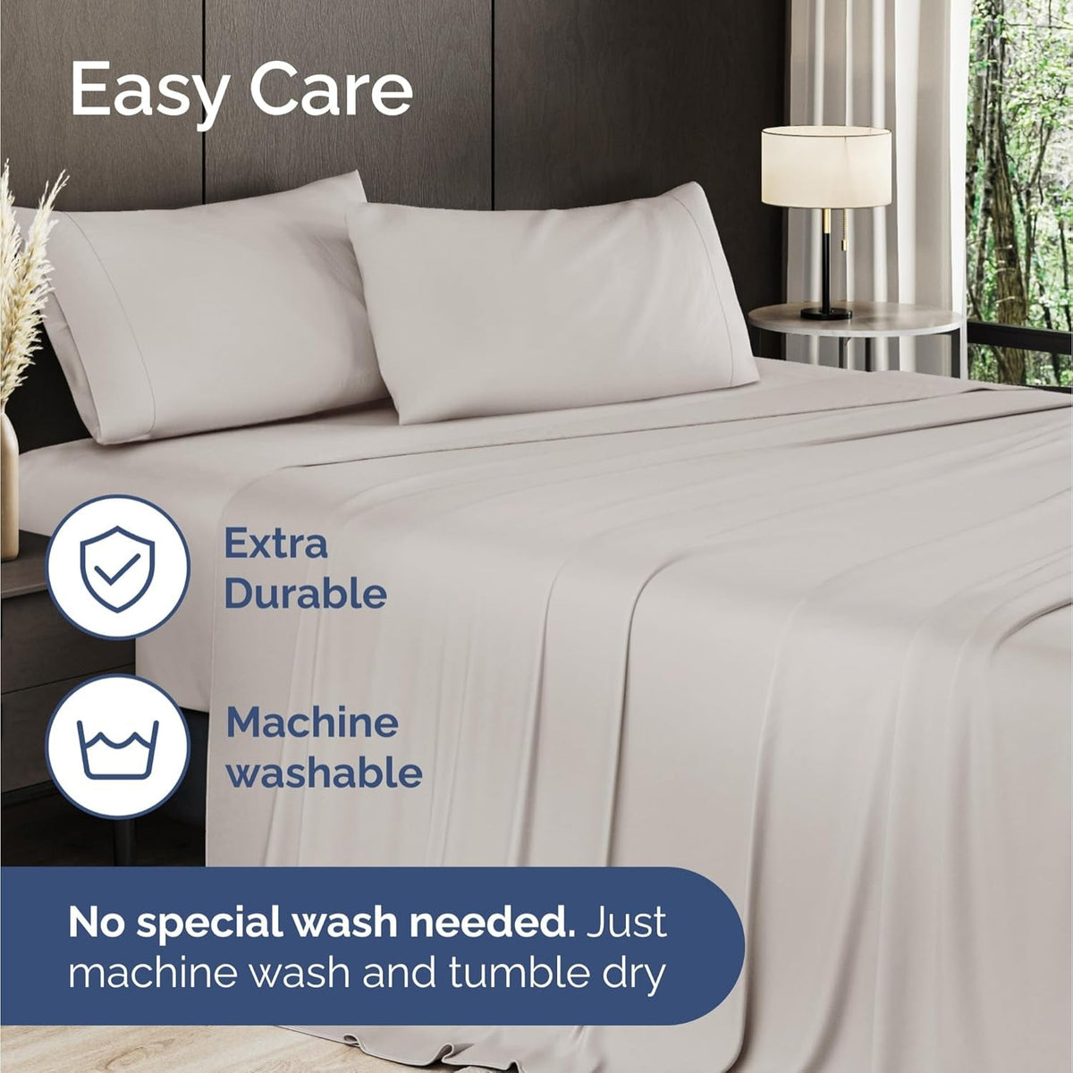 Bamboo Bliss | Bamboo Bedding Set with Cooling Technology | Soft, Breathable Sheets for Luxurious Sleep