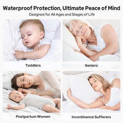 ComfortGuard | Protège-matelas imperméable à poches profondes | Respirant et silencieux pour un confort de sommeil optimal