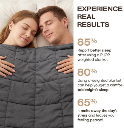 Confort douillet | Couverture lestée rafraîchissante pour adultes avec billes de verre de qualité supérieure | Conception douce et respirante pour la relaxation et la qualité du sommeil