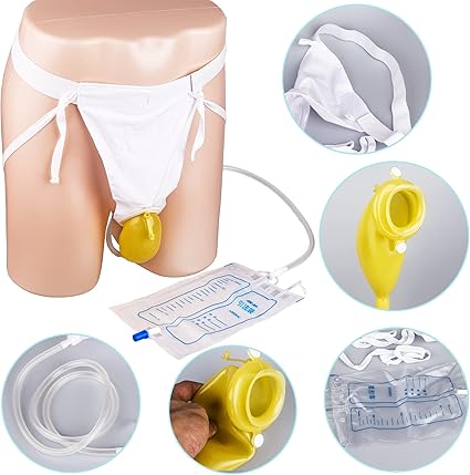 Medical Urine Drainage System with Soft-Touch Receiver for Bedside Relief & Recovery