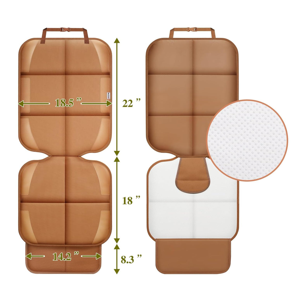 Ortekor Child / Pet Car Seat Protector | Durable Waterproof Cover with Non-Slip Backing | Easy Clean for Ultimate Protection