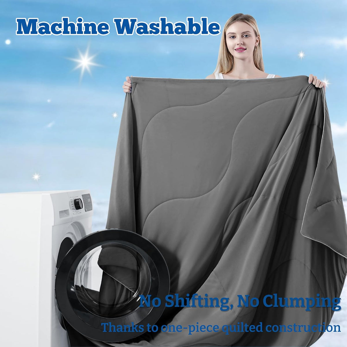 Ensemble de couette rafraîchissante | Couverture rafraîchissante légère avec taies d'oreiller rafraîchissantes | Tissu anti-humidité pour ceux qui ont chaud la nuit